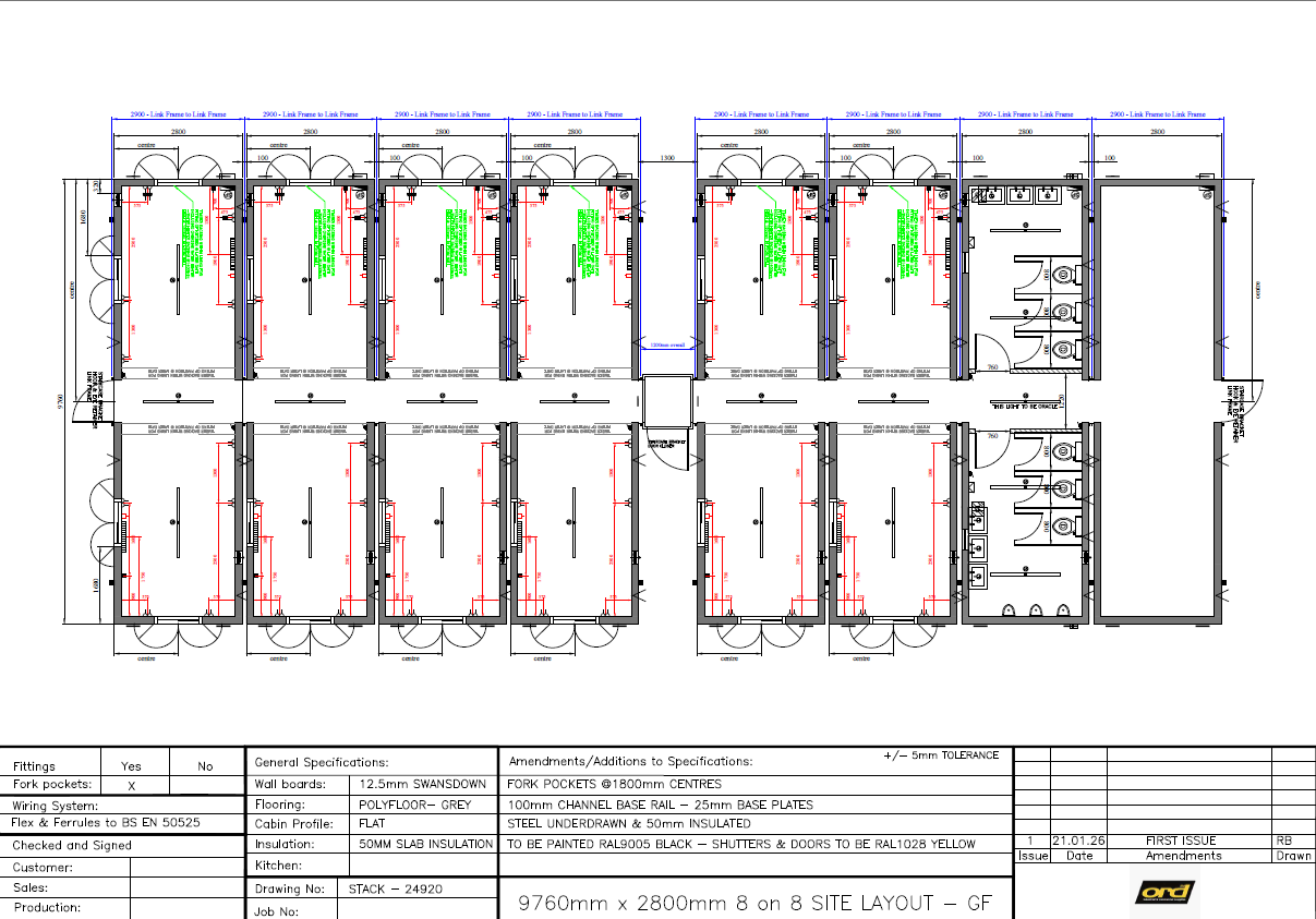 8 Bay on 8 Bay 32ft Site