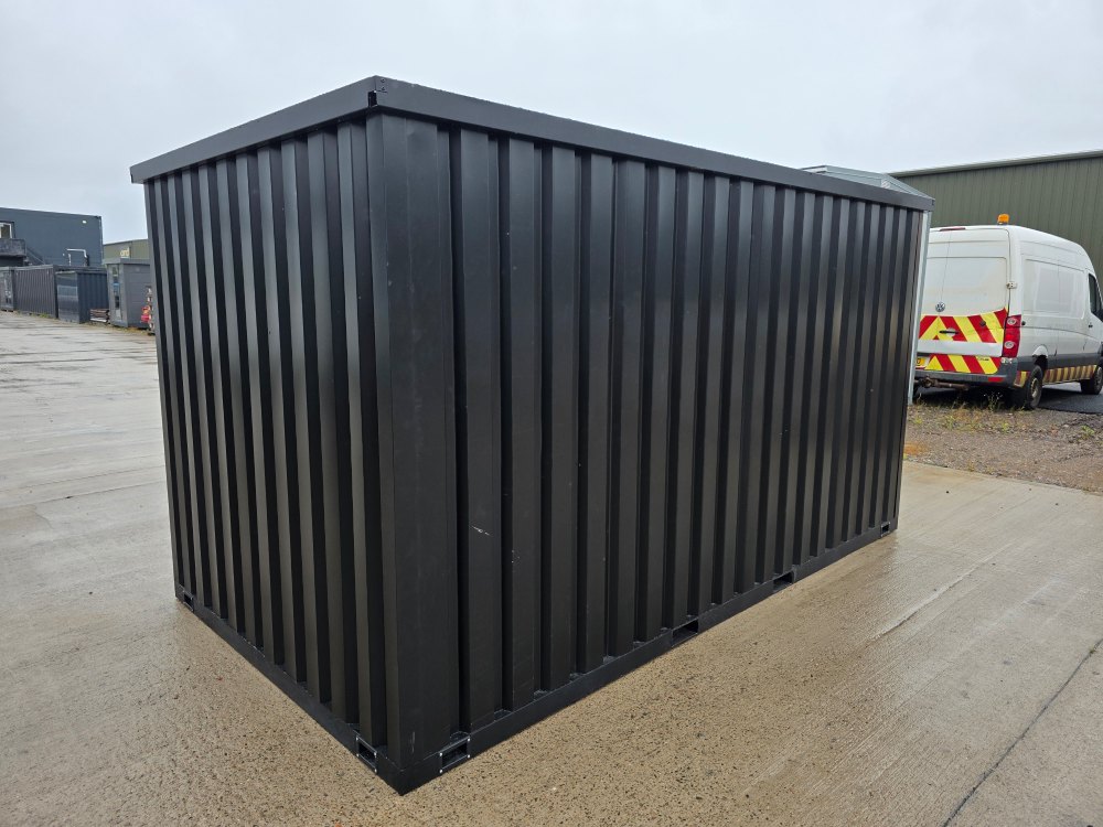 Portable Flat Packed Metal Store - Black