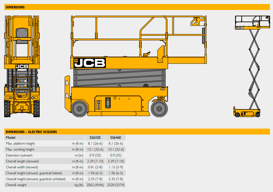 Scissor Lifts - JCB & JLG 2646 and 2632 Electric - Image 2