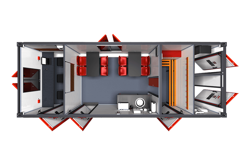 Welfare Unit - Boss Eco 25 Cabin - Canteen, Drying Room, Toilet