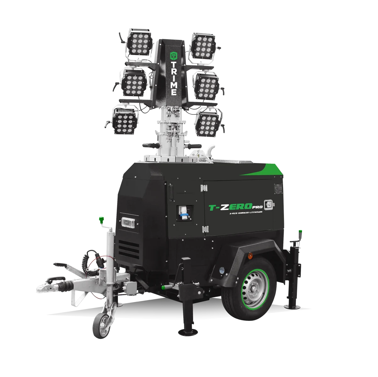 X-Eco Hybrid Lithium Tower Light - 6 x 100W